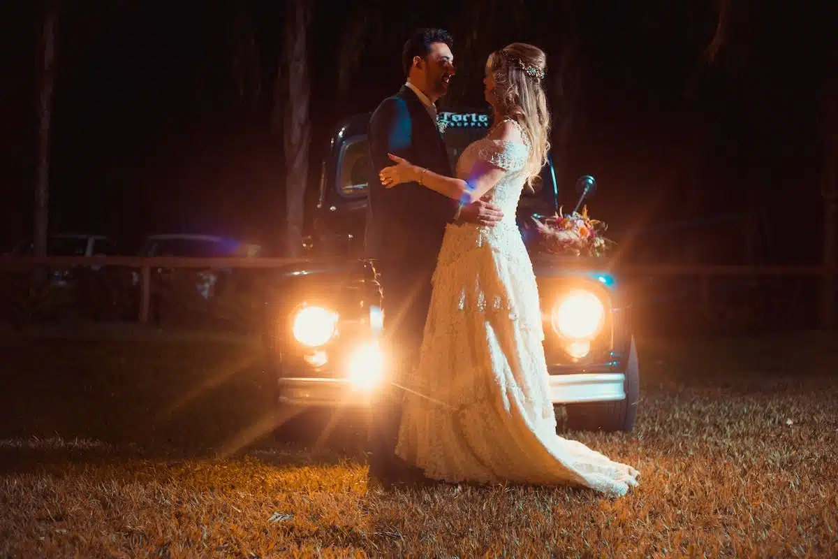 mariage éclairage