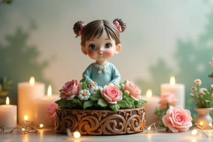 figurine de couple personnalisée sur un gâteau de mariage