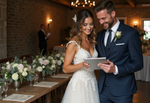 Playlist idéale pour mariage : conseils et inspirations musicales spéciales Jeune couple choisissant des chansons pour leur mariage