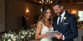 Playlist idéale pour mariage : conseils et inspirations musicales spéciales Jeune couple choisissant des chansons pour leur mariage